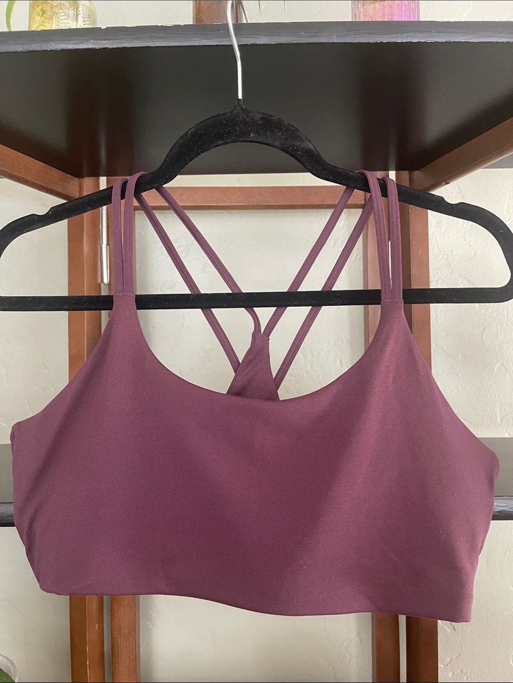 Fabletics- plum sports bra